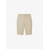 Hugo Boss Slim-fit Shorts In Water-repellent Easy-iron Fabric In Medium Beige