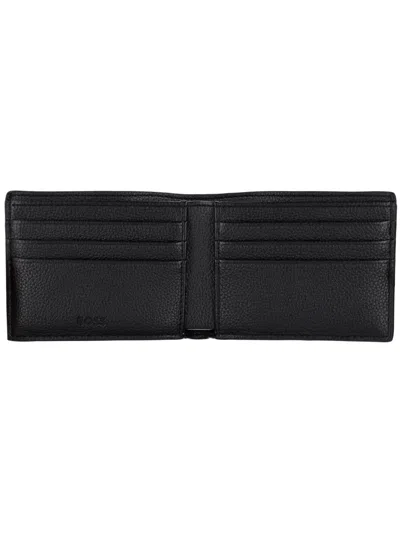 Hugo Boss Boss Men's Mini Wallet In Luxe Fabric In Black
