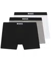 Hugo Boss Boss Men's One Boxer Trunks, 3-pack In Black