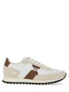 Hugo Boss Sneakers Panel Rubber Sole In Neutral