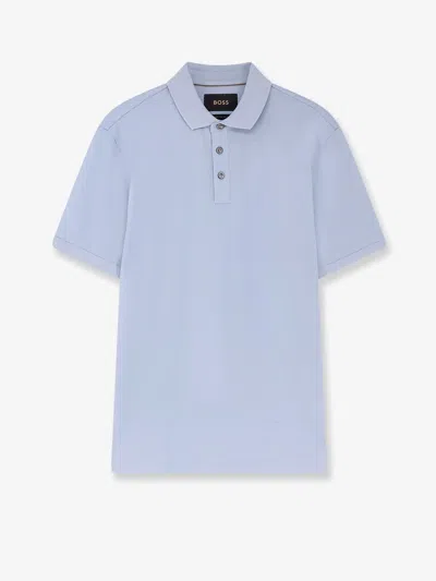Hugo Boss Boss Men Perry Cotton Polo Shirt In Purple