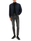Hugo Boss Boss Blue Polyester Jacket In Blue