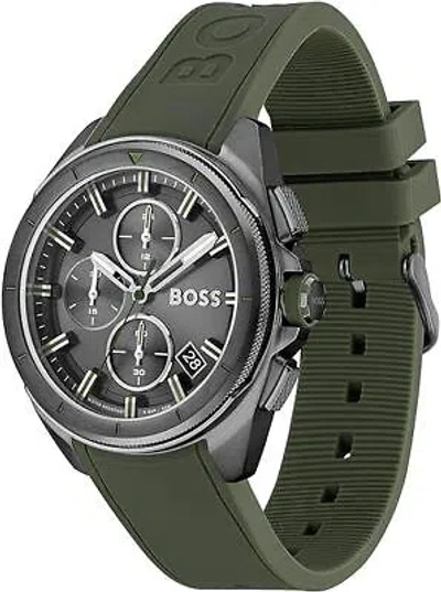 Pre-owned Hugo Boss Boss Men Quartz Chronograph Men's Watch Sporty Sophisticated Water Resistant