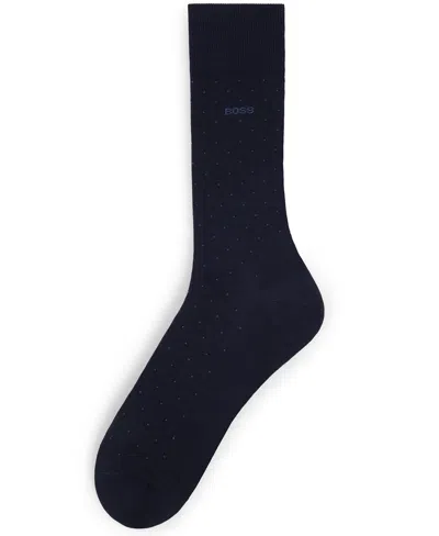 Hugo Boss Boss Men's Regular-length Socks In Blue