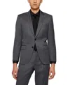 Hugo Boss Boss Men's Single-breasted Jacket In Dark Gray