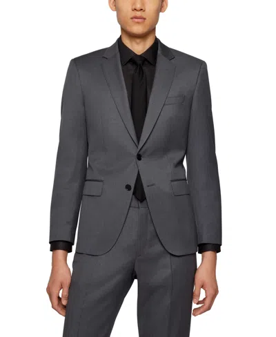 Hugo Boss Boss Men's Single-breasted Jacket In Dark Gray