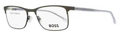 HUGO BOSS BOSS MEN'S STAINLESS STEEL EYEGLASSES B967IT FRE MATTE GRAY 56MM