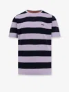 Hugo Boss Boss Men Striped Cotton T-shirt In Multi