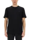 Hugo Boss Thompson Logo Cotton Jersey T-shirt In Black