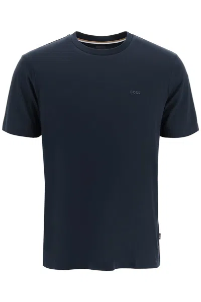 Hugo Boss Round-necked Logo T-shirt In Black