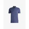 Hugo Boss Mens Navy Logo-embroidered Brand-tab Regular-fit Cotton-piqué Polo Shirt Xxl