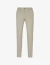 Hugo Boss Slim-fit Chinos In Stretch-cotton Gabardine In Dark Beige
