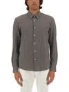 Hugo Boss Boss Micro Check Pattern Shirt In Brown