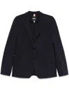Hugo Boss Single-breasted Blazer In Blue