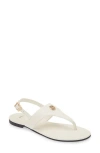 Hugo Boss Boss Millie Slingback Sandal In Open White
