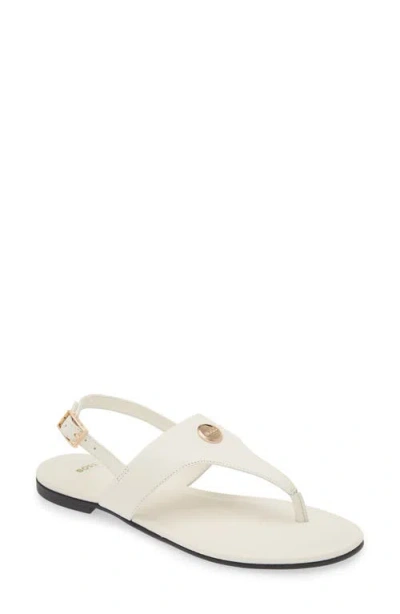 Hugo Boss Boss Millie Slingback Sandal In White