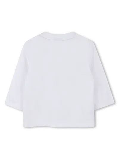 Hugo Boss Boss Mini Boys Cotton Tee Shirt In White