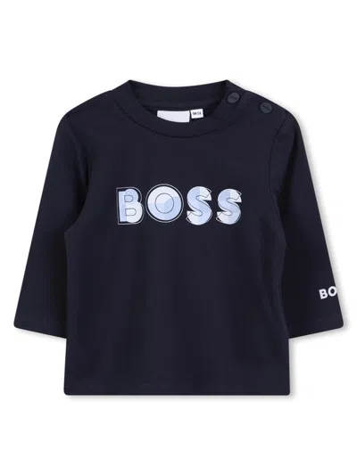 Hugo Boss Boss Mini Boys' Stylish Tee Shirt In Blue