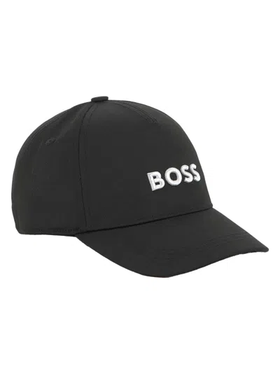 Hugo Boss Boss Mini Cotton Hat For Boys In Black