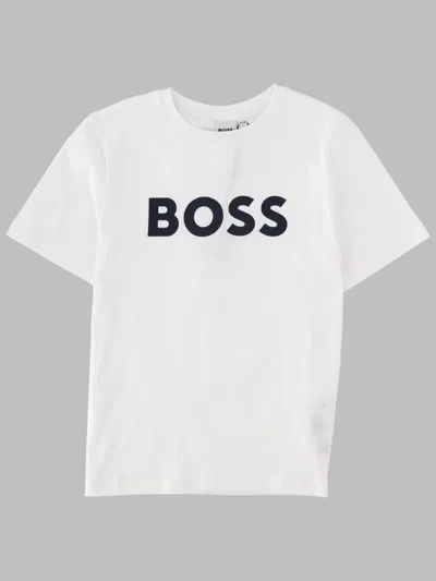Hugo Boss Boss Mini Logo T-shirt For Boys In White
