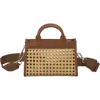 Hugo Boss Boss Mini Sandy Cane Tote In Brown