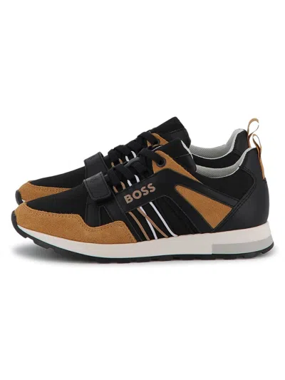 Hugo Boss Boss Mini Sneakers For Boys In Multi