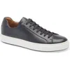 Hugo Boss Gary Low-top Trainers In Burnished Leather In Black