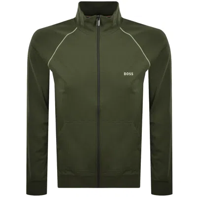 Hugo Boss Boss Mix And Match Full Zip Sweatshirt Green