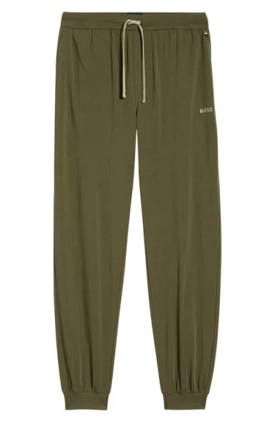 Hugo Boss Boss Mix Match Pajama Joggers In Green