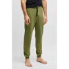 Hugo Boss Boss Mix Match Pajama Joggers In Medium Green
