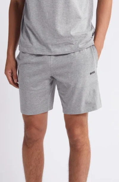 Hugo Boss Boss Mix Match Pajama Shorts In Gray