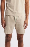 Hugo Boss Boss Mix Match Pajama Shorts In Light Beige