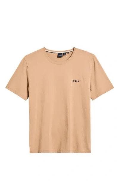 Hugo Boss Boss Mix Match Pajama T-shirt In Medium Beige