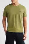 Hugo Boss Boss Mix Match Pajama T-shirt In Medium Green