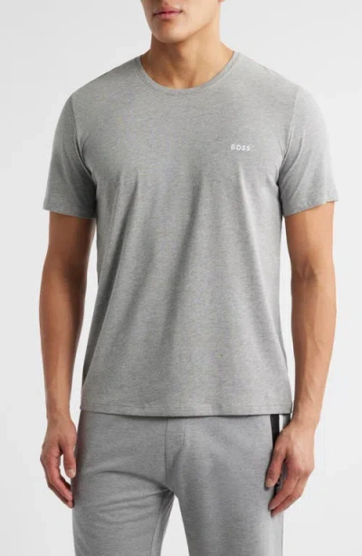 Hugo Boss Boss Mix Match Pyjama T-shirt In Medium Grey