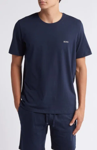 Hugo Boss Boss Mix Match Pajama T-shirt In Blue