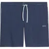 Hugo Boss Boss Mix Match Stretch Cotton Pajama Shorts In Blue