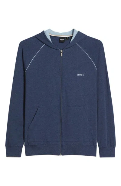 Hugo Boss Boss Mix Match Zip Jacket In Blue