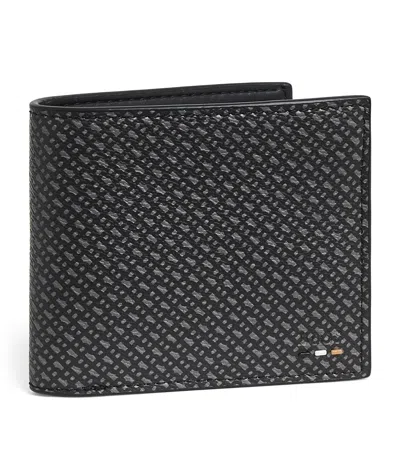 Hugo Boss Boss Monogram Wallet In Black