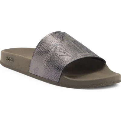 Hugo Boss Boss Nba Bay It Slide Sandal