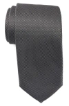 Hugo Boss Boss Neat Silk Blend Tie In Silver