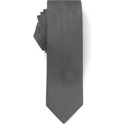 Hugo Boss Boss Neat Silk Tie In Gray