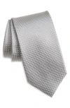 Hugo Boss Boss Neat Silk Tie In Metallic