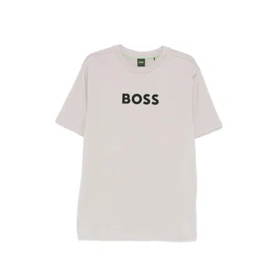 Hugo Boss Logo-detail T-shirt In Neutral