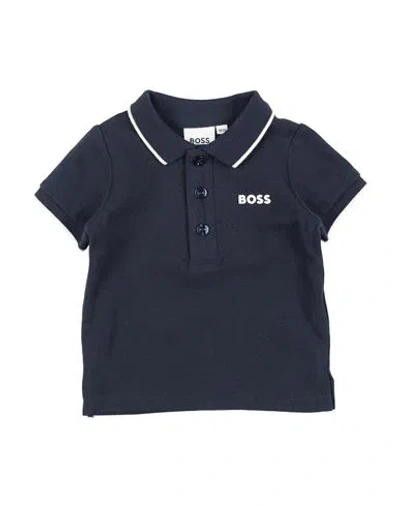 Hugo Boss Babies' Boss Newborn Boy Polo Shirt Midnight Blue Size 3 Cotton