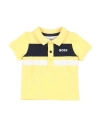 Hugo Boss Boss Newborn Boy Polo Shirt Yellow Size 1 Cotton, Elastane In Yellow