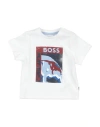 Hugo Boss Boss Newborn Boy T-shirt White Size 3 Cotton In White