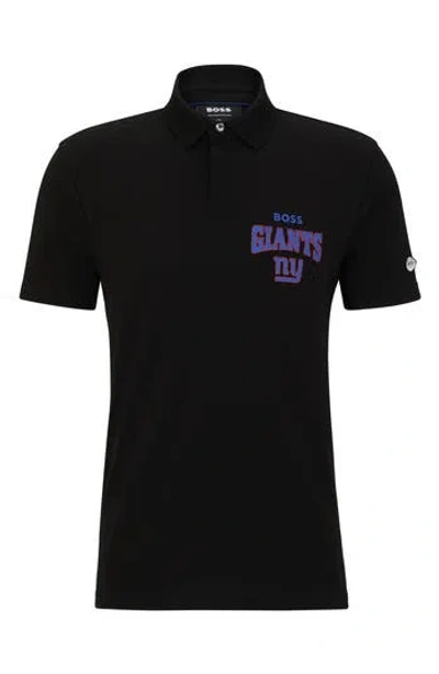 Hugo Boss Boss Nfl Cowboys Cotton Polo 8 In Black