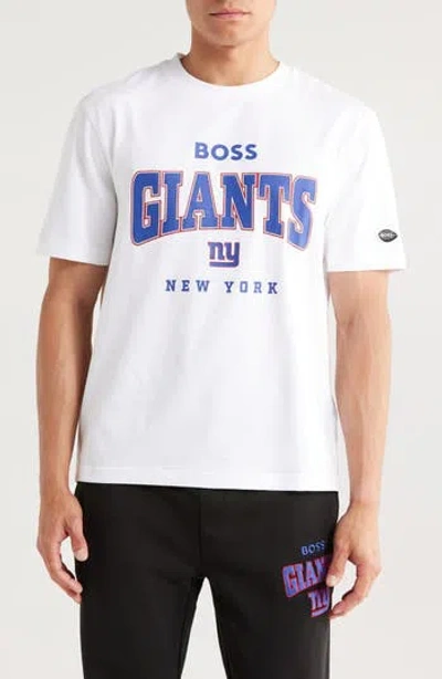 Hugo Boss Boss Nfl New York Giants Graphic T-shirt In Natural