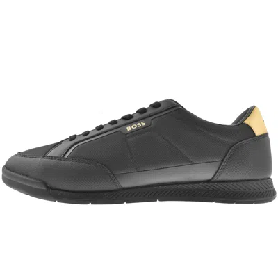 Hugo Boss Nitan Logo-detail Sneakers In Black